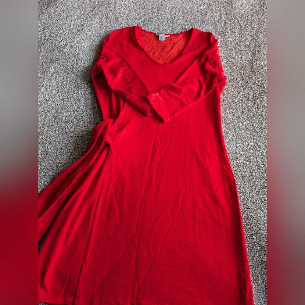 🌼B2G1🌼 Tommy Bahama Vibrant Red 3/4 Sleeve Dress